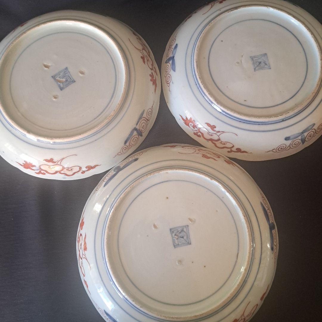 「high level 渦福(うずふく)の満足感！ 」古伊万里皿 3客セット 骨