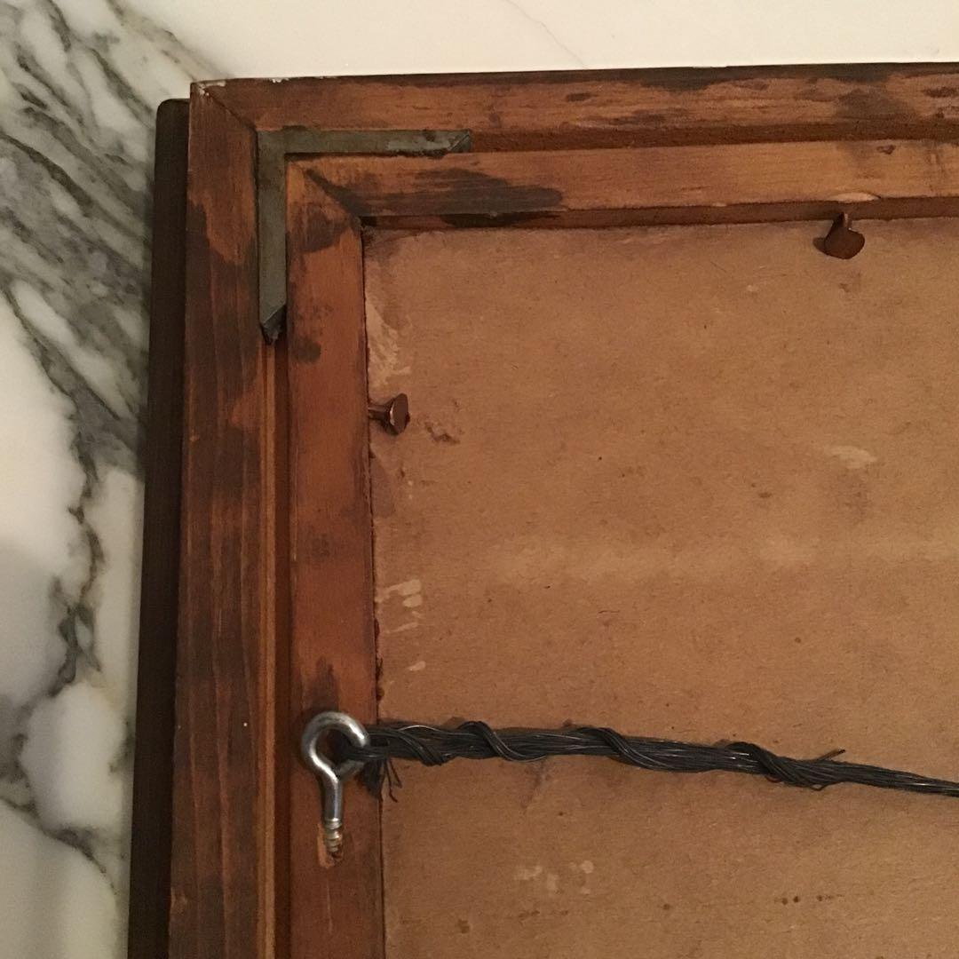 50’sアメリカ モザイクタイル 絵画 額 ビンテージHAWAII