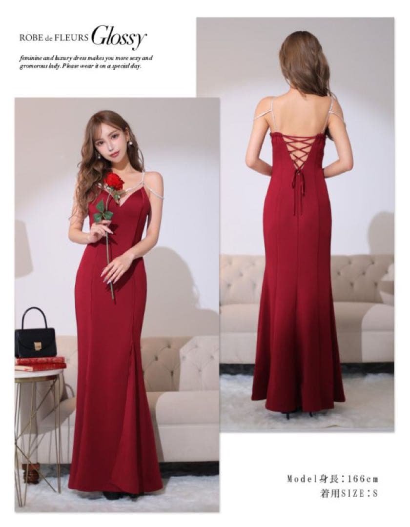ROBE de FLEURS Glossy/グロッシー ロングドレス