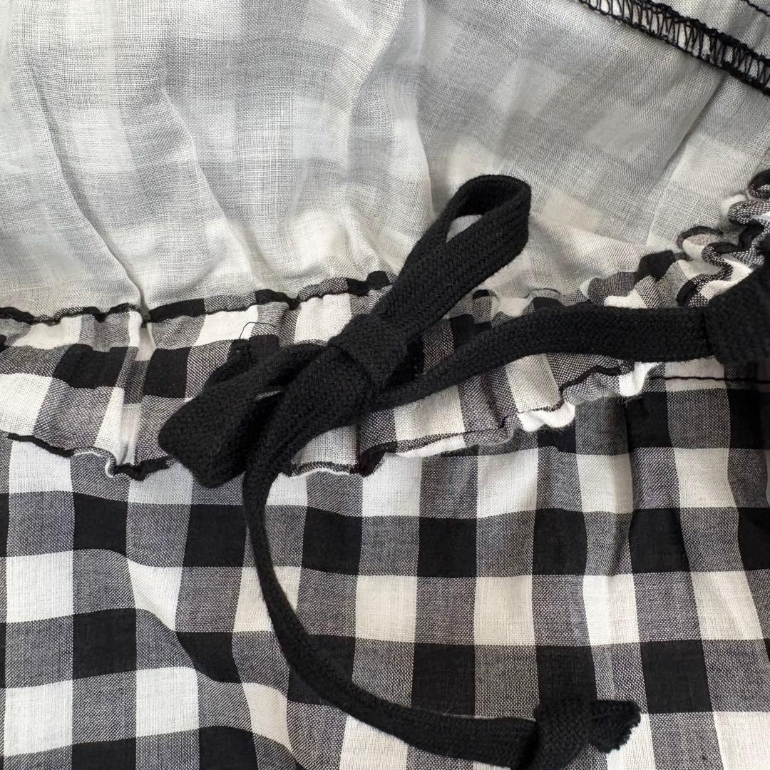 トリココムデギャルソン サルエルパンツ ギンガムチェック フリーサイズ