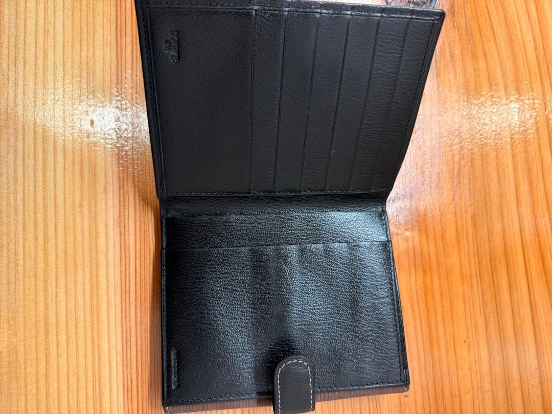 【美品】 LOEWE ロエベ ベラスケス 二つ折り財布 レザー ブラックブラウン