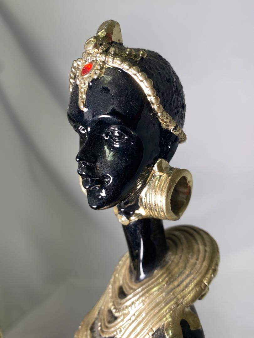 1626❣️アフリカ　民族　オブジェ　像　2体　セット