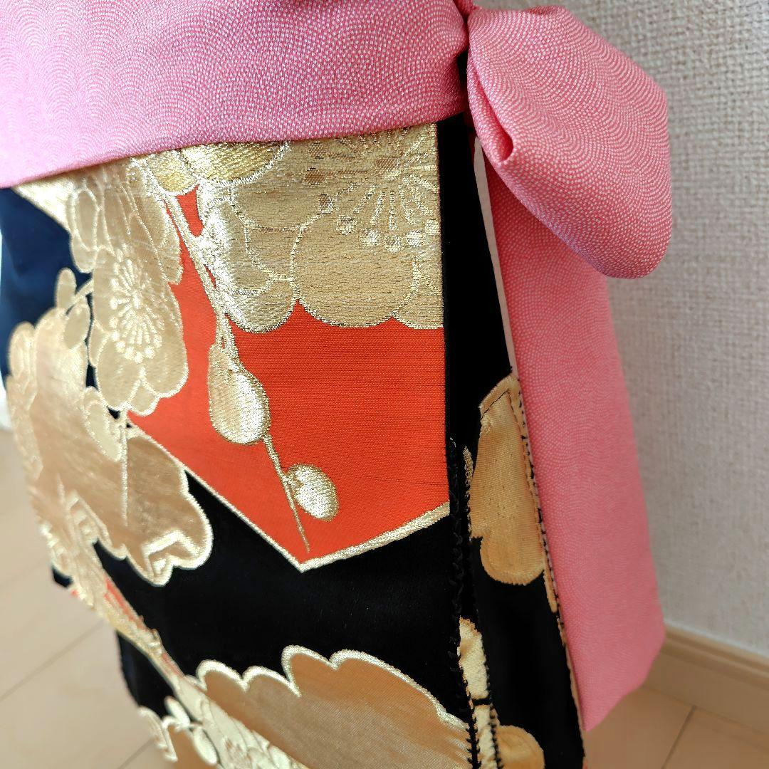 お琴カバー【蝶】着物帯 ゆたん油単ハンドメイド 和楽器 正絹 袋帯 山田流生田流