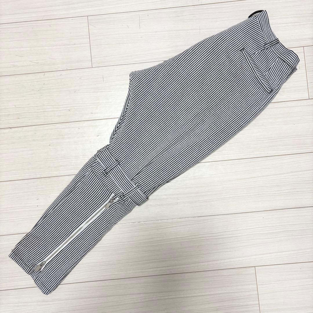 18ss 美品■sulvam■シアサッカー ボンテージ パンツ サルエル調 M