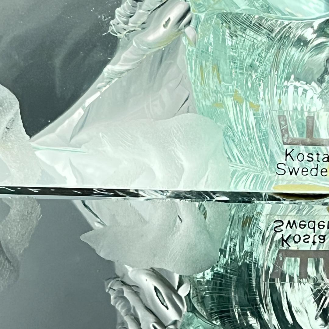 【Kosta Boda】ガラス クマのオブジェ / ペーパーウェイト