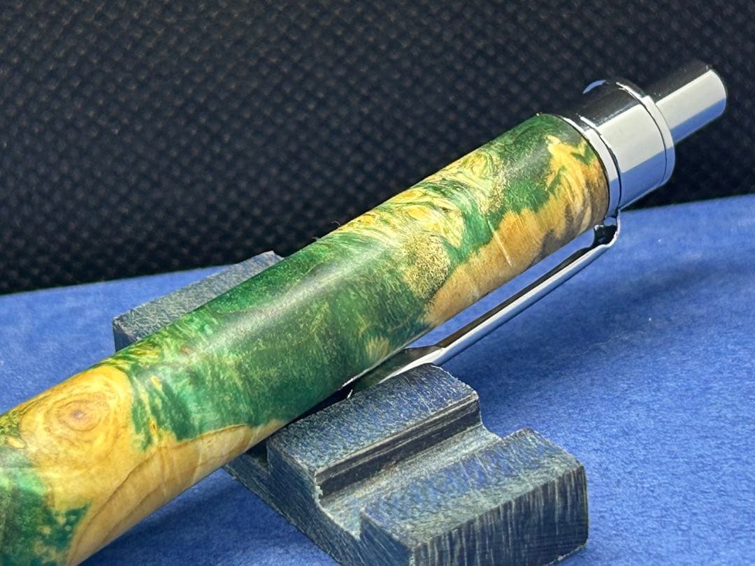 【早い者勝ち】メープルスタビライズドウッド　ボールペン0.5 金色金具変更