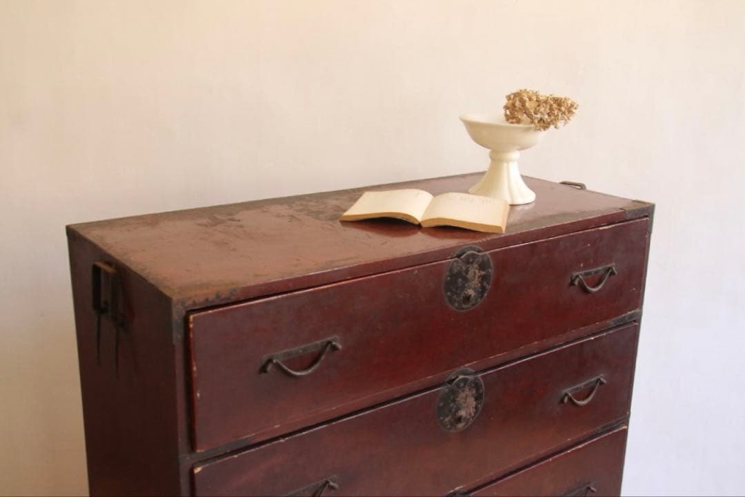 和箪笥　4段　古道具　古家具　ビンテージ　アンティーク　レトロ