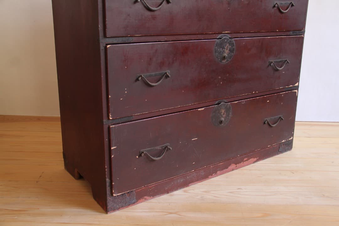 和箪笥　4段　古道具　古家具　ビンテージ　アンティーク　レトロ