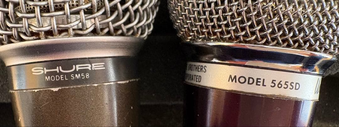 【希少USA製】SHURE SM58 & 565SD セット/シールド/ケース