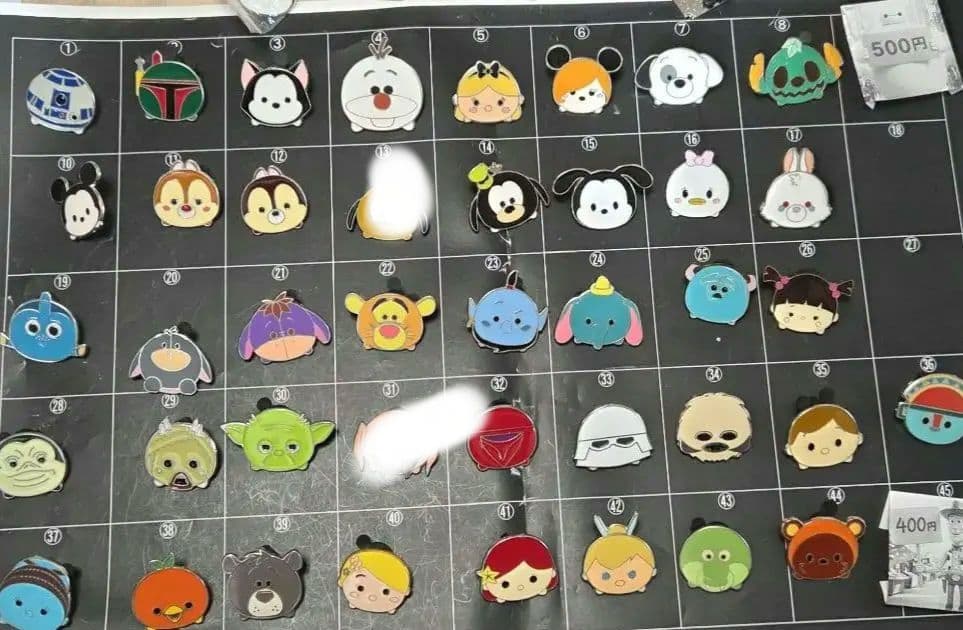 ツムツム　スターウォーズ　ミッキー　プーさん　チップとデール　ディズニーピン