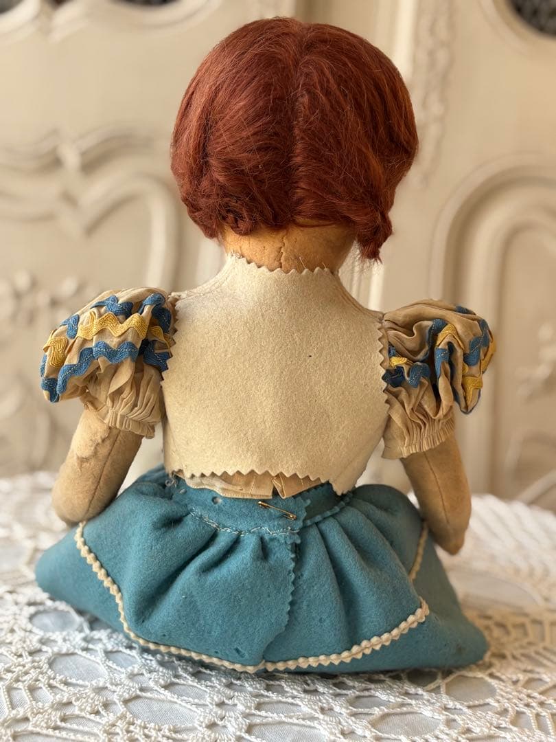 ♡ アンティーク　可愛い少女　オールド・レンチドール　LENCI フェルト人形