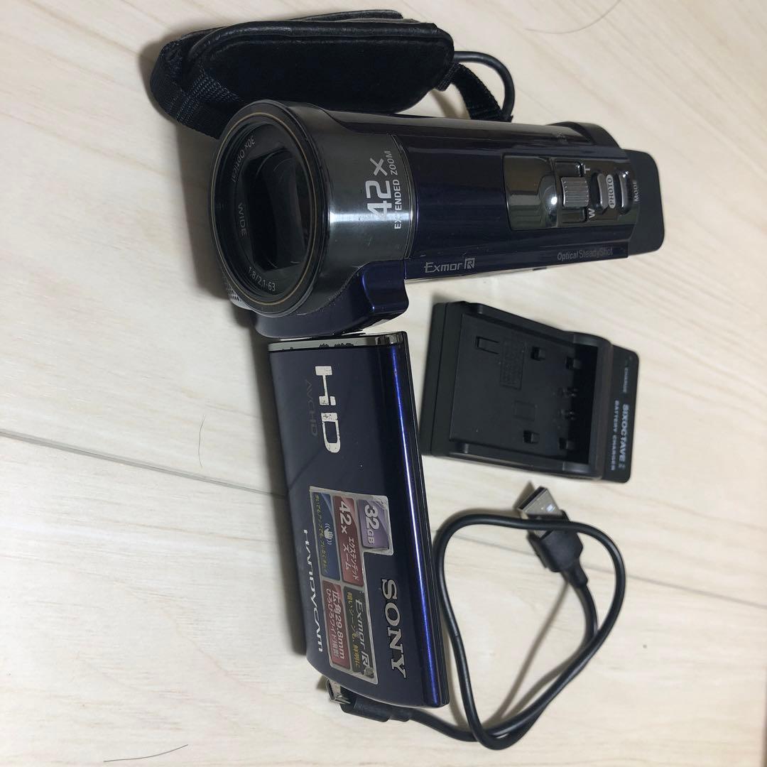 SONY HDR-CX180 ハンディカム ビデオカメラ 　ブルー