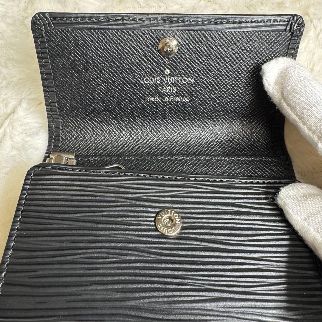 極美品 ルイヴィトン エピ ミュルティクレ6 キーケース ブラック レザー