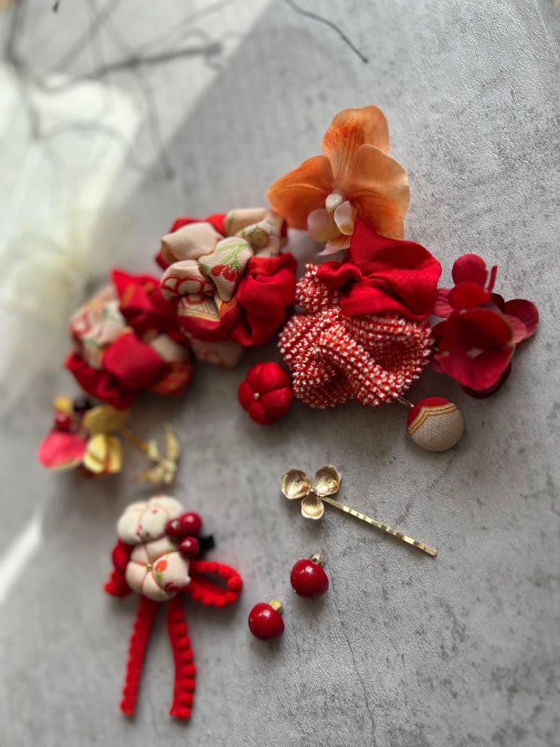 m*o様 七五三　七五三髪飾り　ヘッドドレス　着物髪飾り　リメイク髪飾り　061