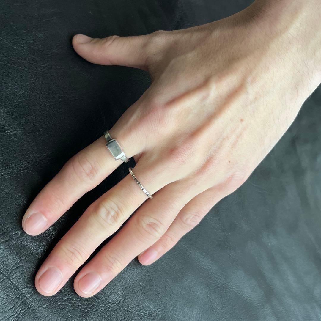 フランス　スターリング　シルバー　リング　セット　ヴィンテージ　JU