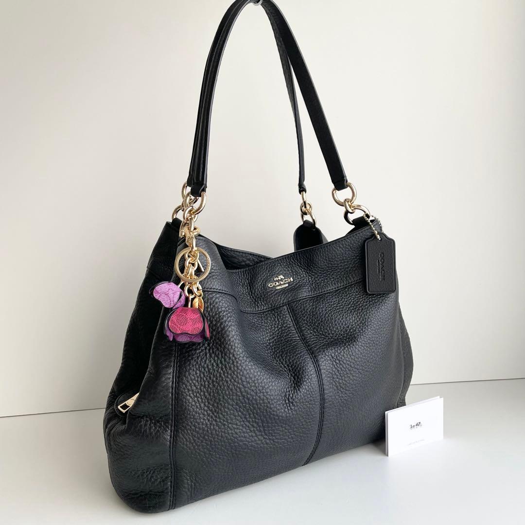 コーチ COACH トートバッグ レクシー レザー ブラック ほぼ新品