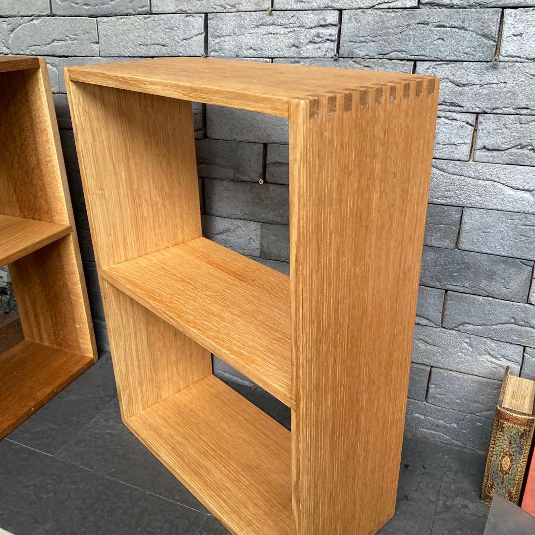 ナチュラルウッドオープンシェルフ 2セット　ホワイトオーク　オーダー品