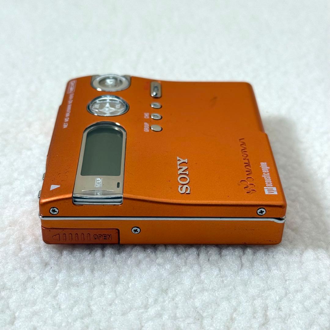 SONY MZ-N910 ポータブルMDレコーダー　オレンジ　ソニー