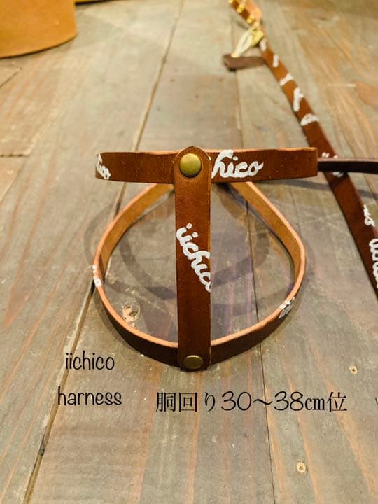 犬用【本革】リード&ハーネス&ハンドフリーベルト3点セット