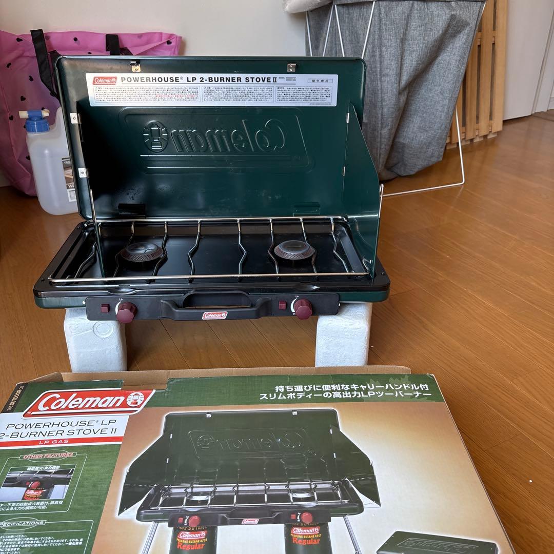 Coleman テーブルとコールマンツーバーナーのセット