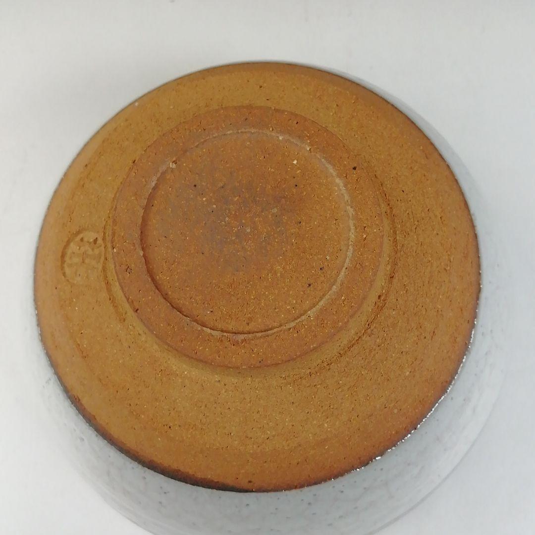 Ｔ７７９　茶碗　『白天目茶碗』『高麗陶房　宮岡英夫』　共箱　抹茶碗　茶道具