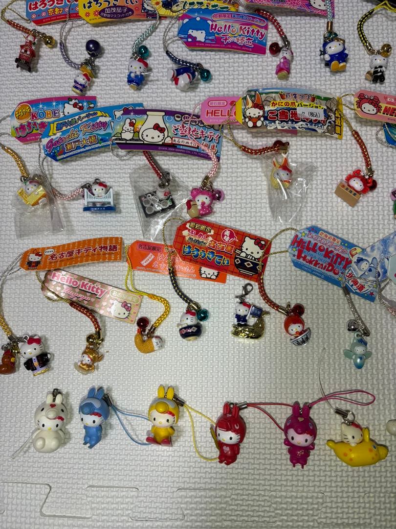 ご当地キティ　根付け　77点セット