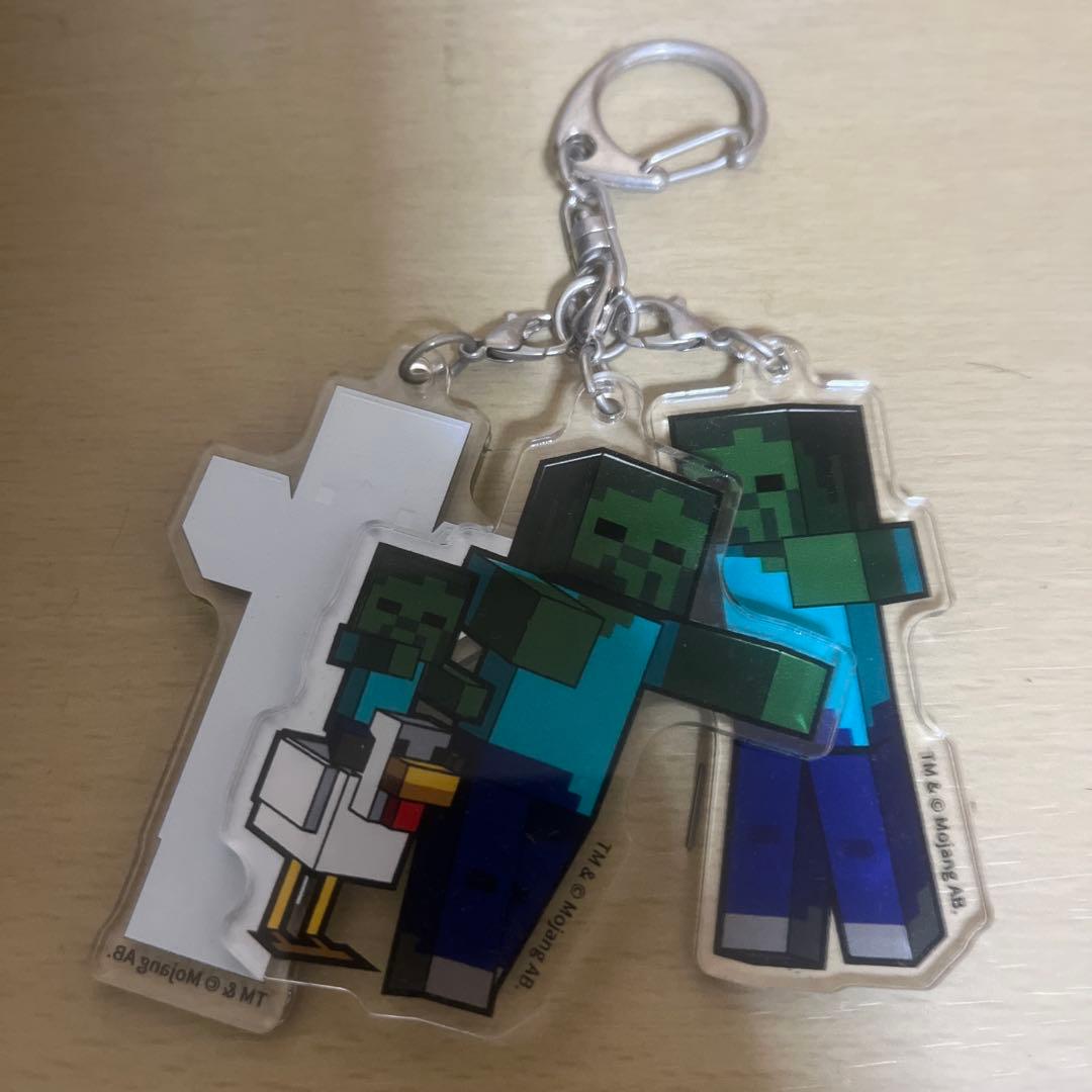 Minecraft ゾンビ アクリルキーホルダー 3個セット