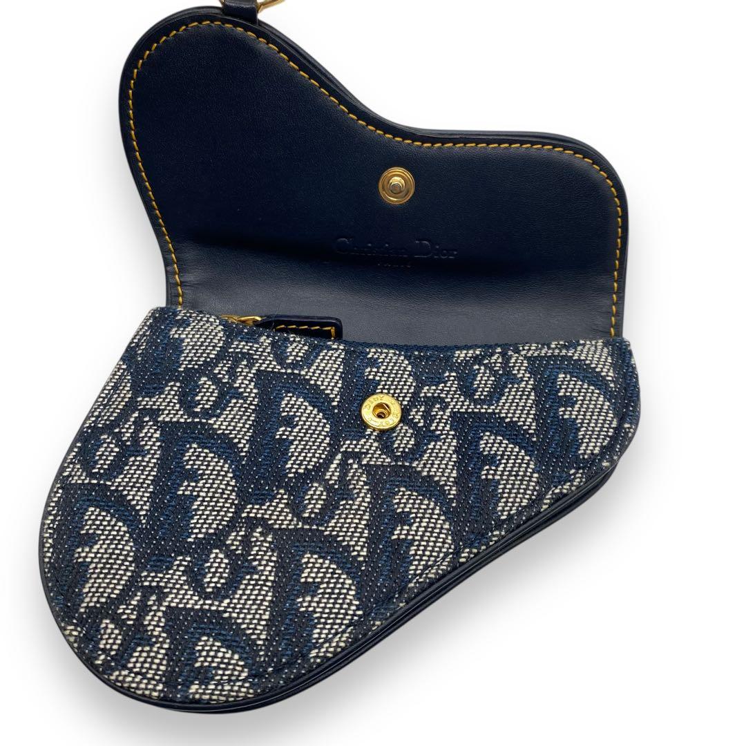 極美品♡クリスチャンディオール　トロッター柄　ケース　サドル　オブリーク