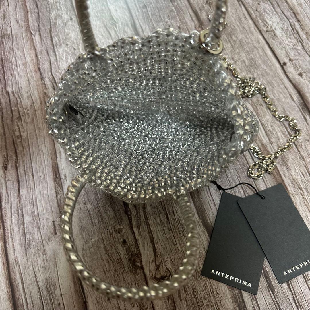 ANTEPRIMA シルバー ビーズ ショルダーバッグ