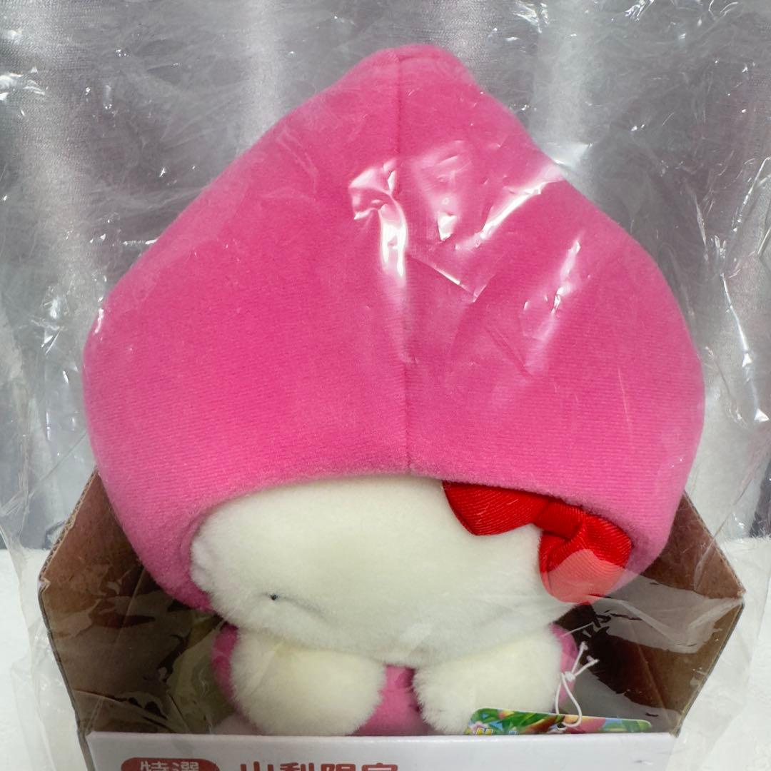 レアハローキティ 山梨 桃 マスコット 箱入り 着ぐるみ ぬいぐるみ