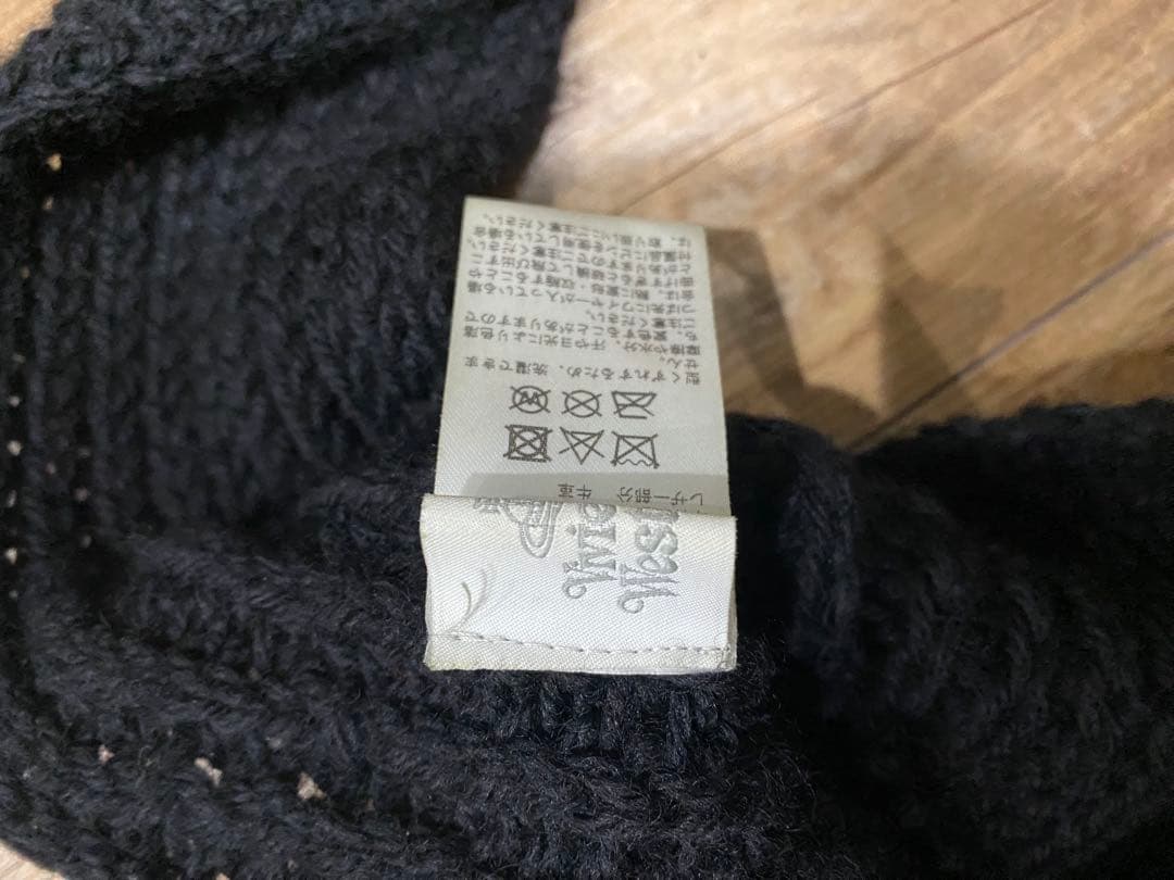 Vivienne Westwood キャットイヤーフラップニット BLACK