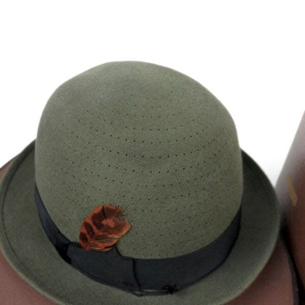 ビンテージ70sボルサリーノ フェドラ ハット帽子イタリア トラヤ 古着 子供用