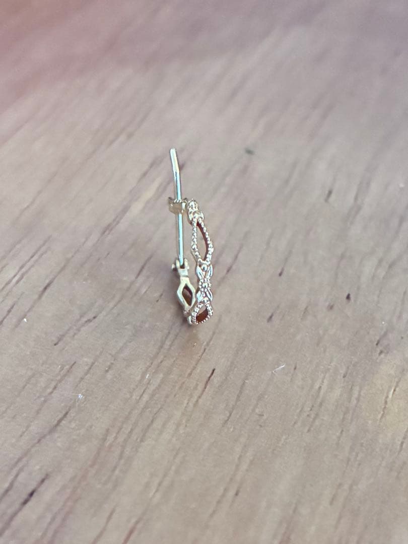 agete フープ ピアス K18 片耳