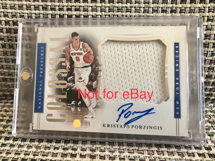 NBAカード ポルジンギス 国宝 試合着用ジャージ サインカード 99枚限定