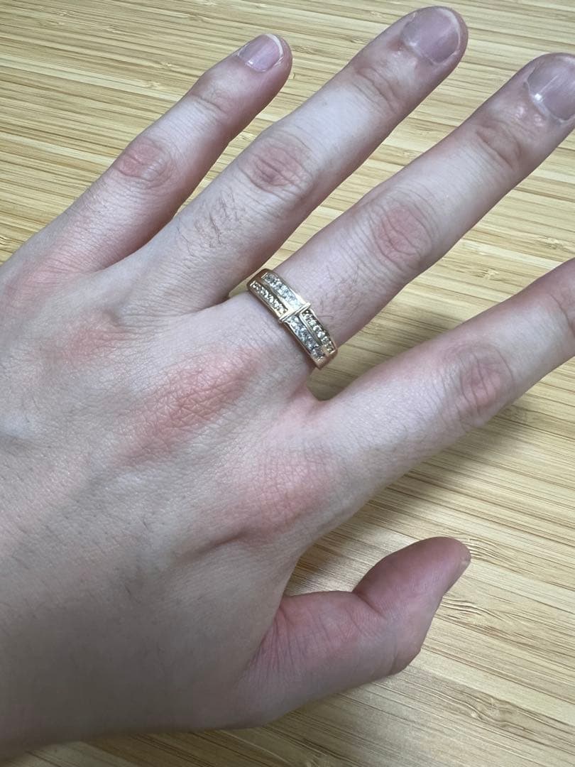 Avalanche 10Kゴールド ジルコニア リング 19号