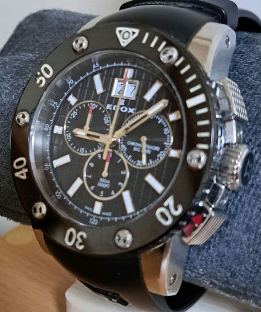 まーくん専用エドックス EDOX クラスワン クロノオフショア ビックデイト