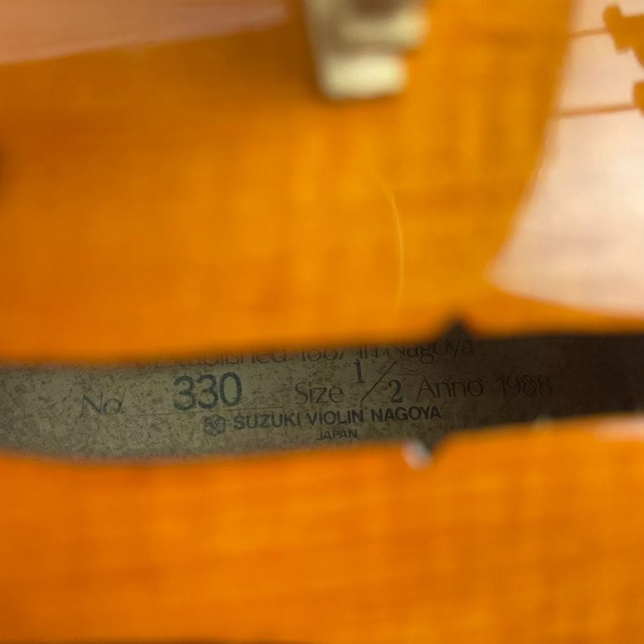黄金期●鈴木バイオリン● No.330 1/2 1988年 中級-上級者 虎杢