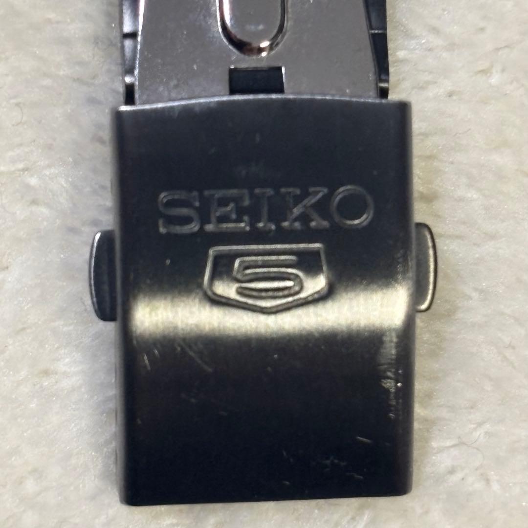 【美品】SEIKO5 自動巻きSNKE03K1 ブラック 黒い稲妻 セイコー