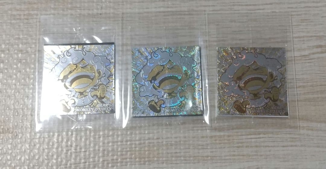 ワンピースウエハースシール log.6 コンプリート 金ニカ３枚