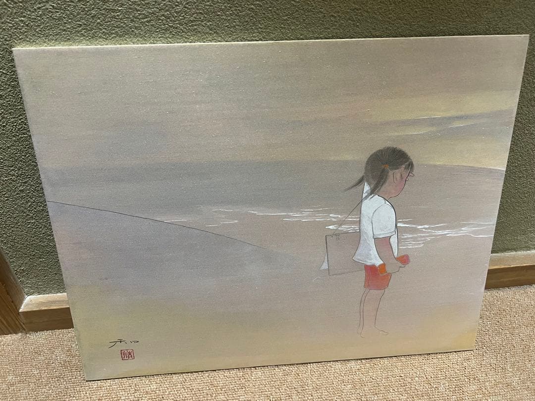 日本画　人物画　斉藤和　原画　真作　絵画　42