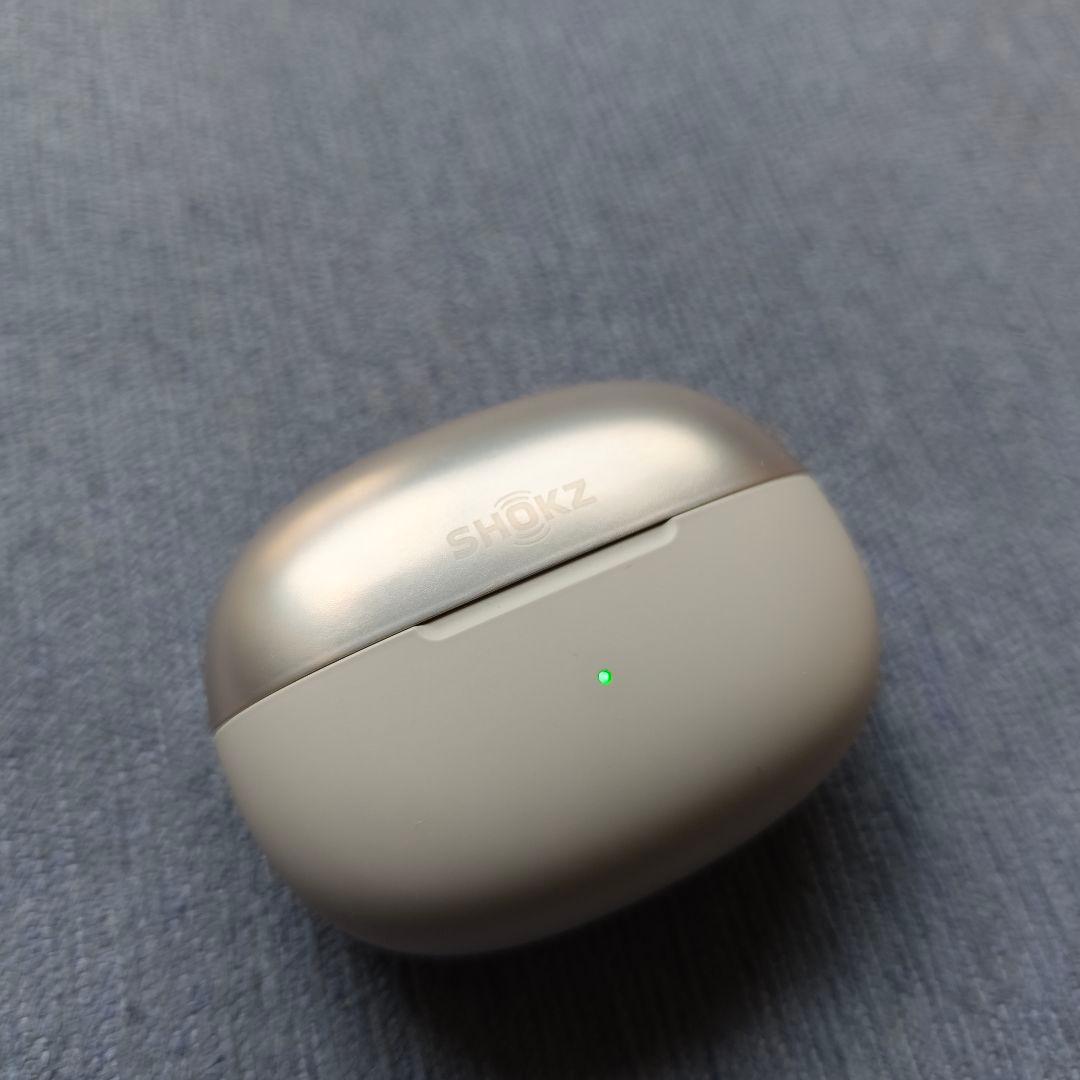 【最終値下げ】Shokz OpenDots ONE 充電ケース　グレー シルバー