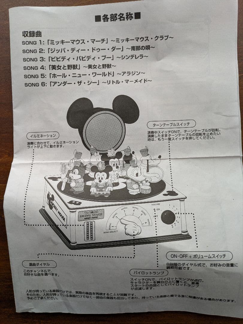 ディズニー SWING STAGE ミッキーマウス