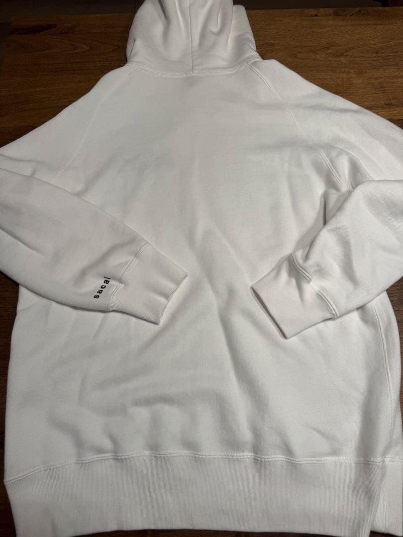 21aw sacai KAWS プルオーバーパーカー ホワイト サイズ：2