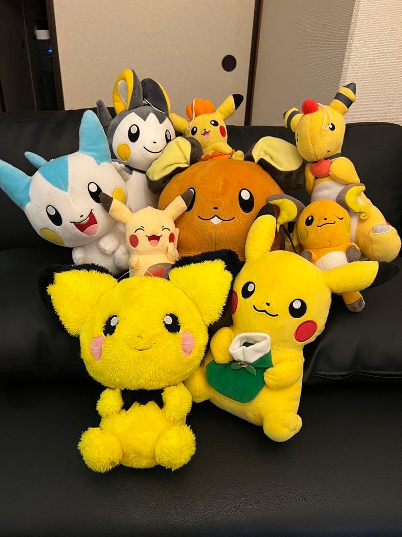 ポケットモンスターの電気タイプのぬいぐるみ9体セット