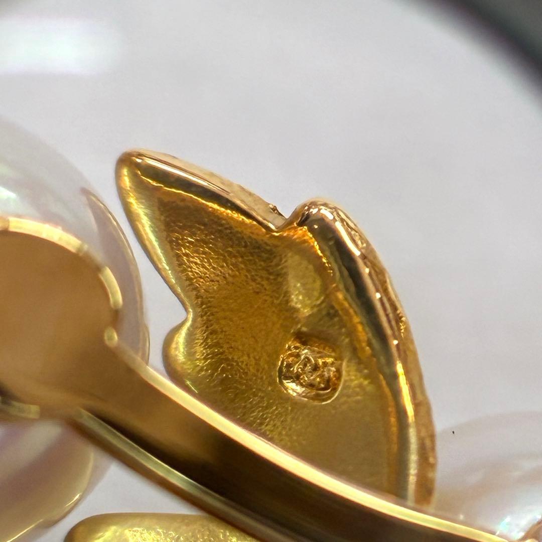 ∞MIKIMOTO　ミキモト　K18　ブローチ　月桂樹