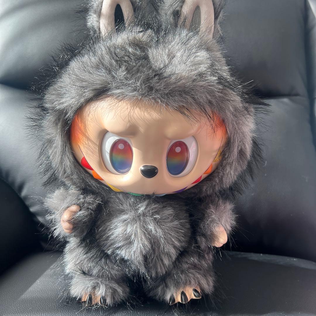 黒 ジモモ BIGサイズ ぬいぐるみ レア labubu ZIMOMO ラブブ