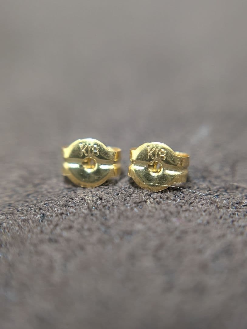 K18 オープンハートピアス