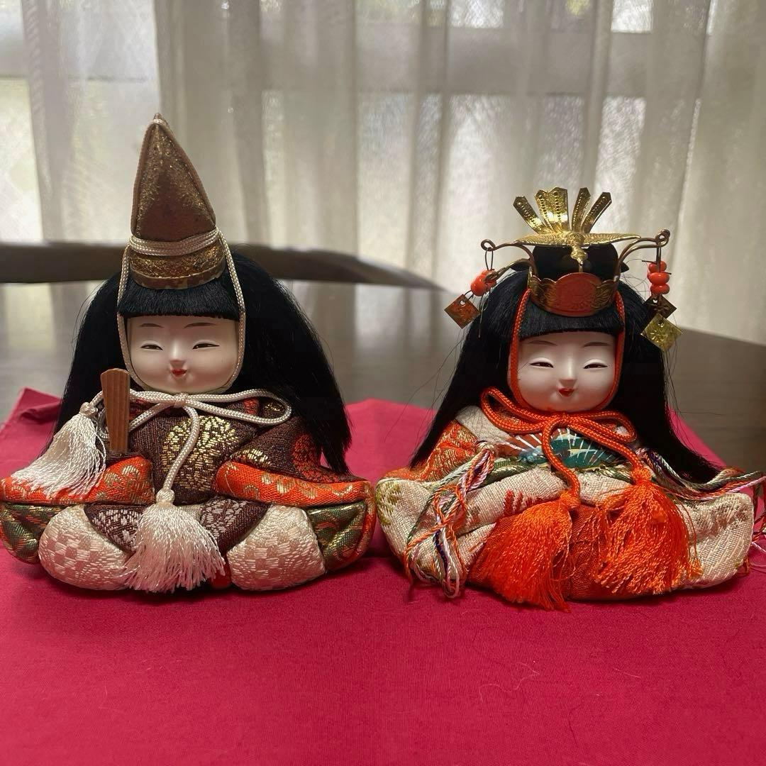 雛人形 お雛様 15人揃　木目込み人形 レトロ　お人形のみ