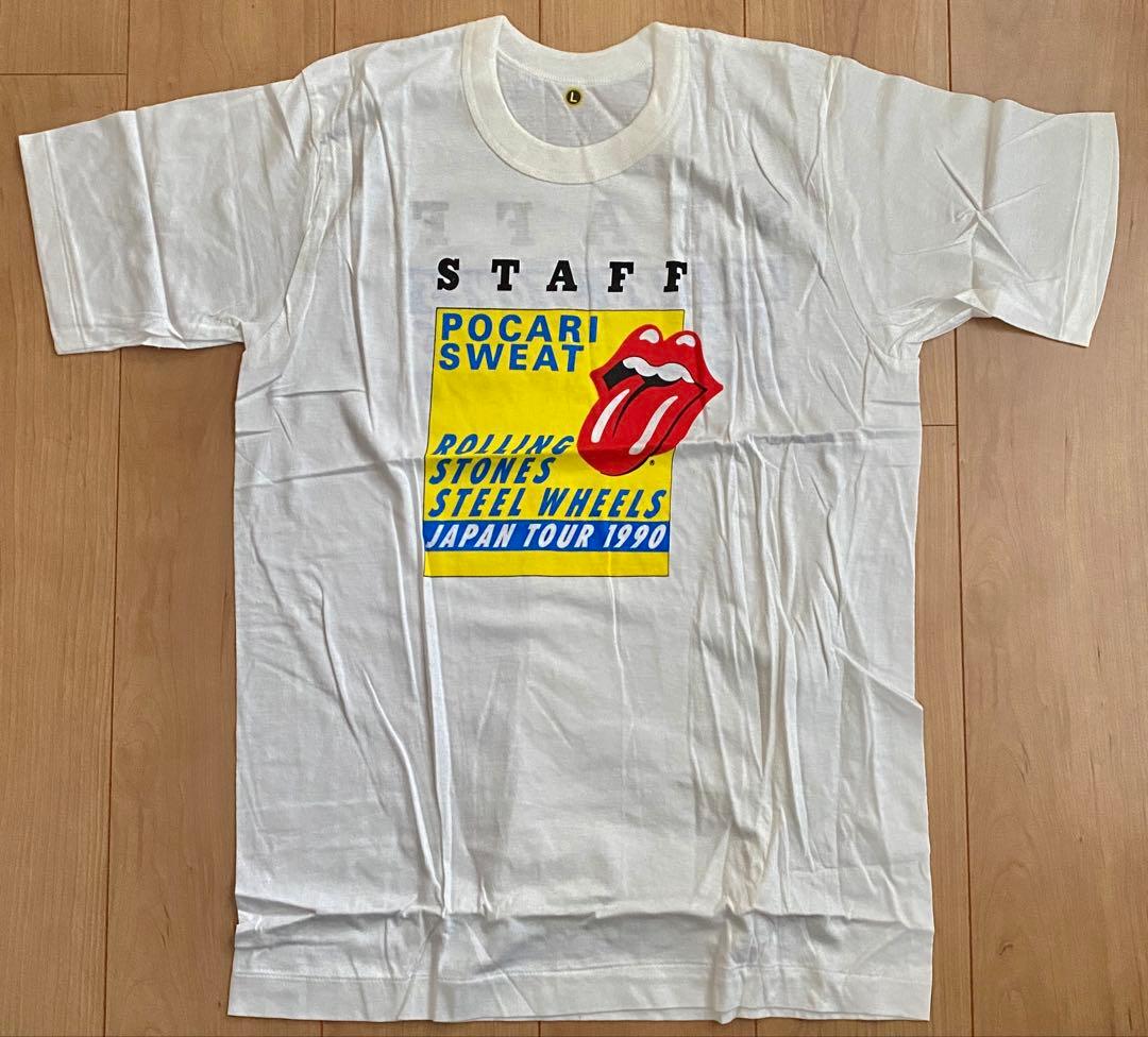 【未使用】Rolling Stones 1990年日本ツアー Tシャツ