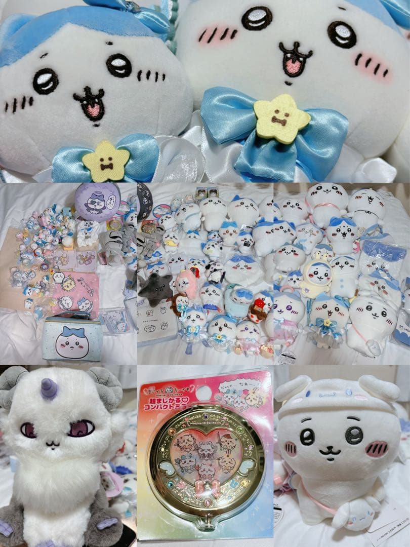 ちいかわ はちわれあの子ぬいぐるみ・マスコットセットまとめ売り 値下げ